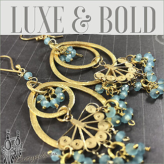Razzle & Dazzle: Apatite Cluster Earrings for Captivating Glamour