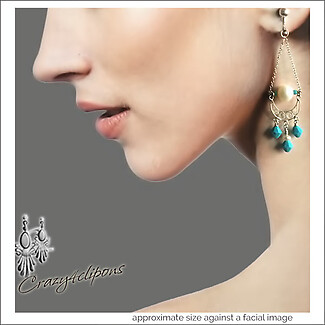 Pearls & Silver Filigree Chandelier Earrings | Pierced or Clips