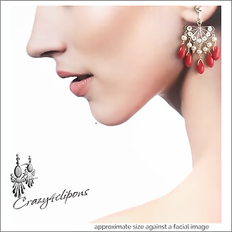 Playful Sophistication: Fun and Unique Red Coral Earrings