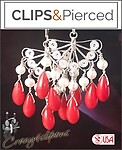 Playful Sophistication: Fun and Unique Red Coral Earrings