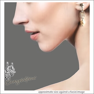 Chic Sophistication: Freshwater Bridal Pearl Clip-On Earrings