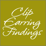 Buy clip-on earring findings parts and components