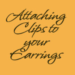 How to Make clip on Earrings