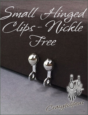 Clip Earrings Findings: Nickel Free - Small Silver Parts