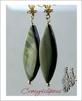 Mother Of Pearl Clip Earrings