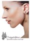 Artisan Crystal & Copper Clipon Earrings