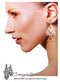 Crystal W/ Pearls Chandeliers Clip-On Earrings