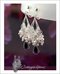 Crystal W/ Pearls Chandeliers Clip-On Earrings