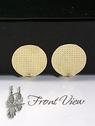 Front Pad Paddle Back Clip Earring parts - 2 Pairs
