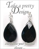 Elegant Black Onyx Clip On Earrings