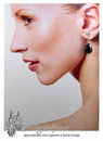 Elegant Black Onyx Clip On Earrings
