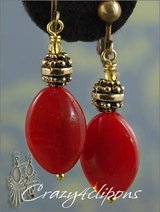Chinese Fire Glass- Pierced & Non-pierced Earrings