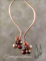 Sleek Swirls Long Clip Earrings - Crazy4clipons