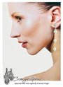 Faux Pearls Chain, Non-Pierced Earrings