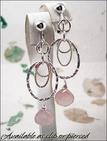 Pretty in Pink - chalcedony earrings