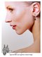 Clip On Earrings: Sterling Silver Small Garnet Beads