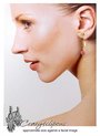 Small Dangle Pink Hearts Non-Pierced Earrings