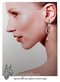 Pink Chalcedony Hoop Clips
