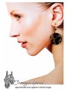 Clip Earrings w/ Leopard Discs