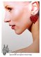 Clip On Earrings: Red Polka Dot Hearts Teen - Pierced Too