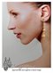 Clip On Earrings: Gold Swinging Balls