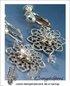 Silver Victorian Rosettes Non-Pierced Earrings