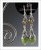 Clip On Earrings: Jade And Swarovski Crystals