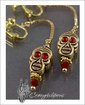 Frida Styled, Long Skull Clip-On Earrings