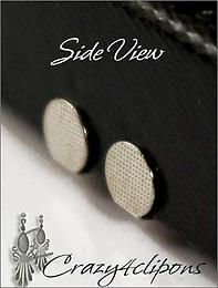 9mm Front Pad Paddle Back Clip Earrings Parts