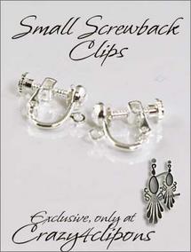 Small Screwback Clip on Earring findings