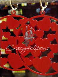 Bunch o' Hearts Large earrings 
