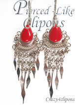 Pretty Dangling Chandelier- Pierced & Non-pierced Earrings