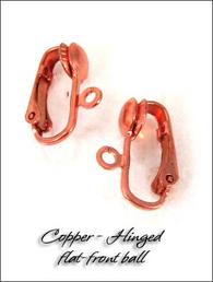 Copper toned Clip on earrings Closures