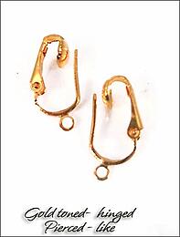 Clip Earrings Findings: Top Seller: Pierced-like Plated Parts
