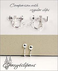 Small Screwback Clip on Earring findings