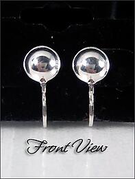 Sterling Silver Clip ball back closures