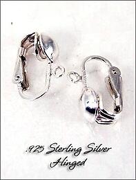 Sterling Silver Clip ball back closures