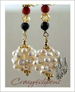 Clip On Earrings: Festive Pearl Clusters