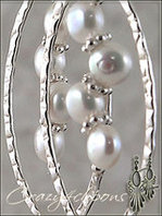Unique Pearls Hoop clip earrings