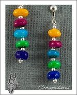Fun Clip Earrings - Avail as Pierced too.