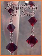 Swarovski Bicones Dangling earrings
