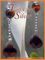 Tiger-eye Swarovski crystal earrings