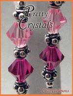 Swarovski crystal  & silver earrings