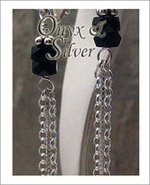 Long Sexy Black Onyx Clip Earrings