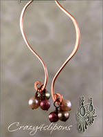 Sleek Swirls Long Clip Earrings - Crazy4clipons