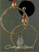 Holiday Casual Gold Hoops - Pierced & Clip Earrings