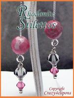 Gemstone Long sensual stiletto earrings