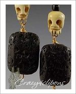 Bones & Skulls Clip Earrings