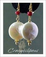Amazing Grace Pearls, Clip On Earrings