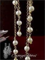 Bridal pearl strands clip earrings | Crazy4clipons